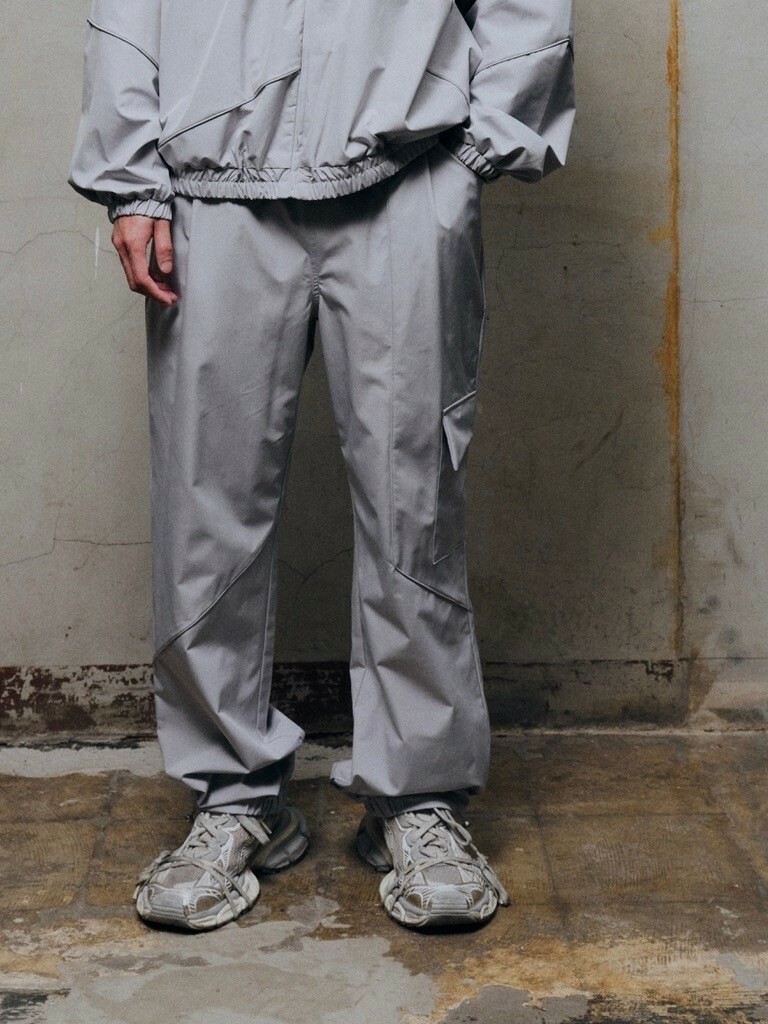 RE VER'S 切割機能長褲/質感灰 EDGE PANTS