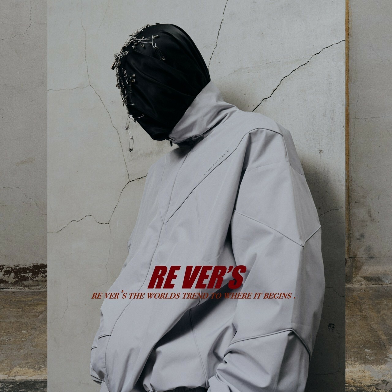 RE VER'S 切割衝鋒夾克 /質感灰 EDGE WINDBREAKER