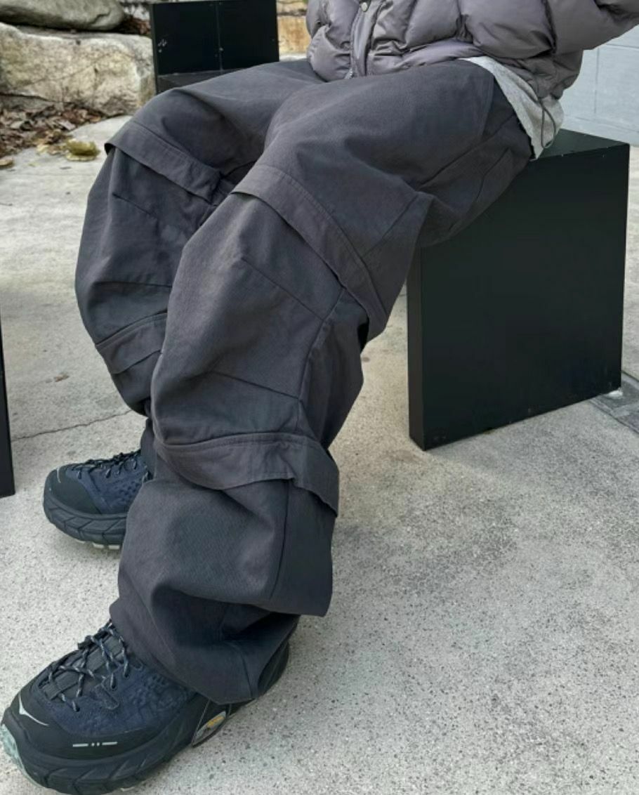 淨色可束腳鬆身褲 P2693