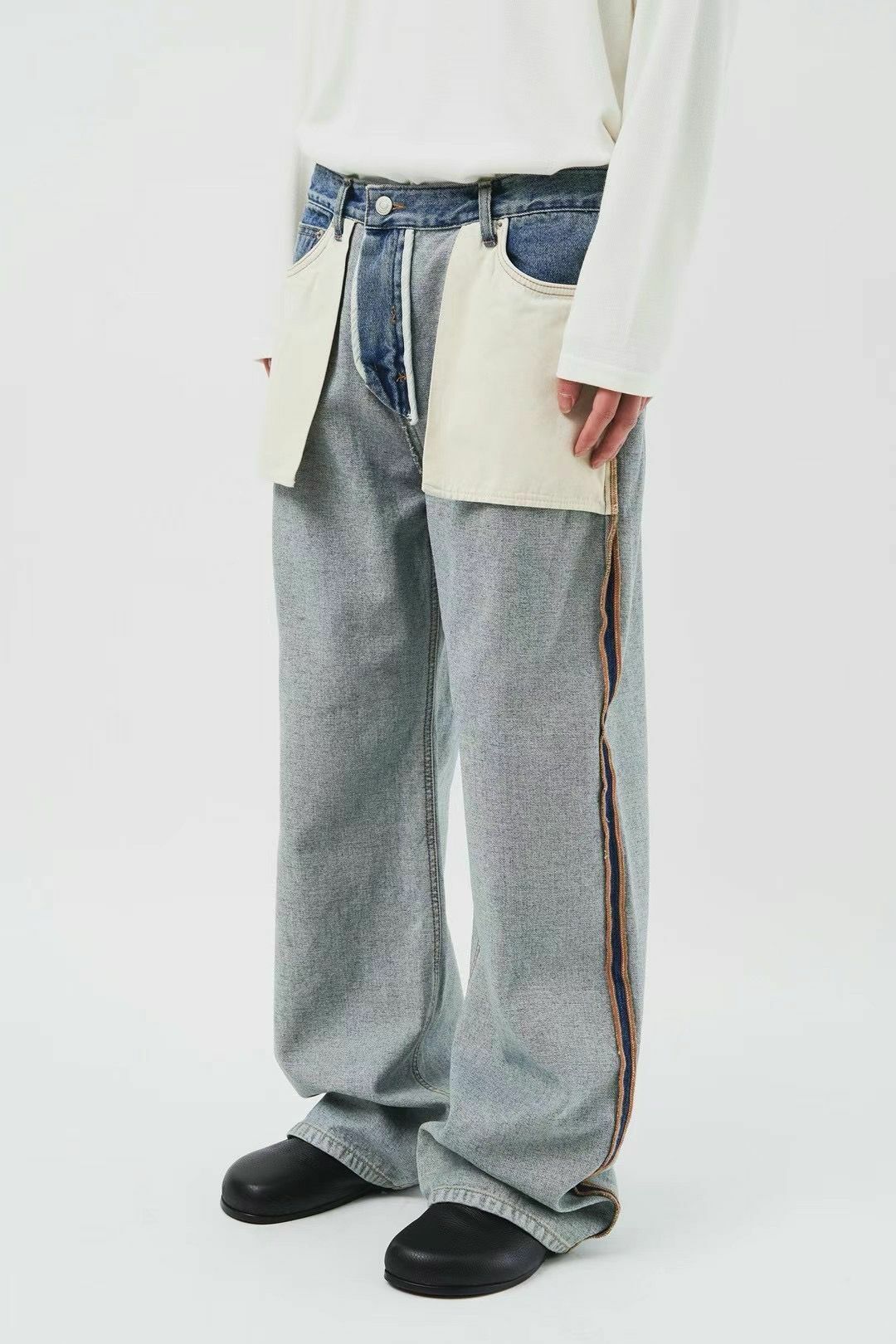 反轉鬆身牛仔褲 LIL-021J