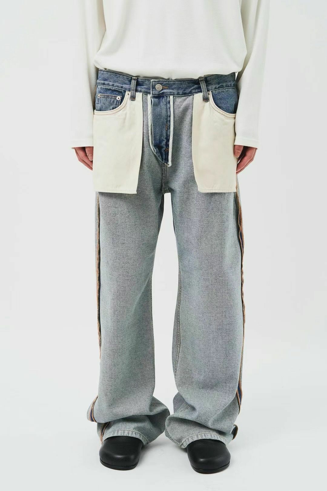 反轉鬆身牛仔褲 LIL-021J