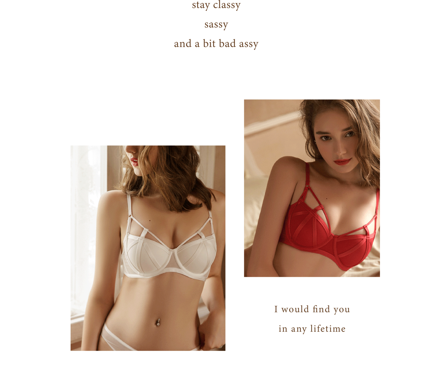 午後邂逅鬼鄰居胸圍內衣套裝