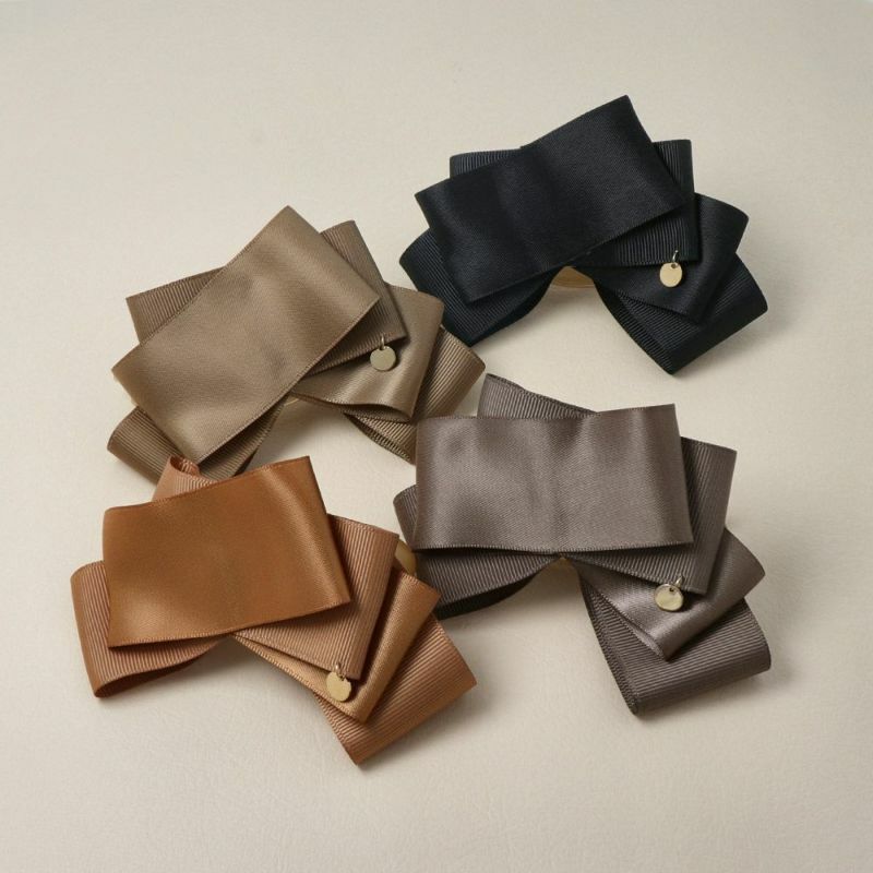 【日本制】緞面羅緞絲帶髮夾