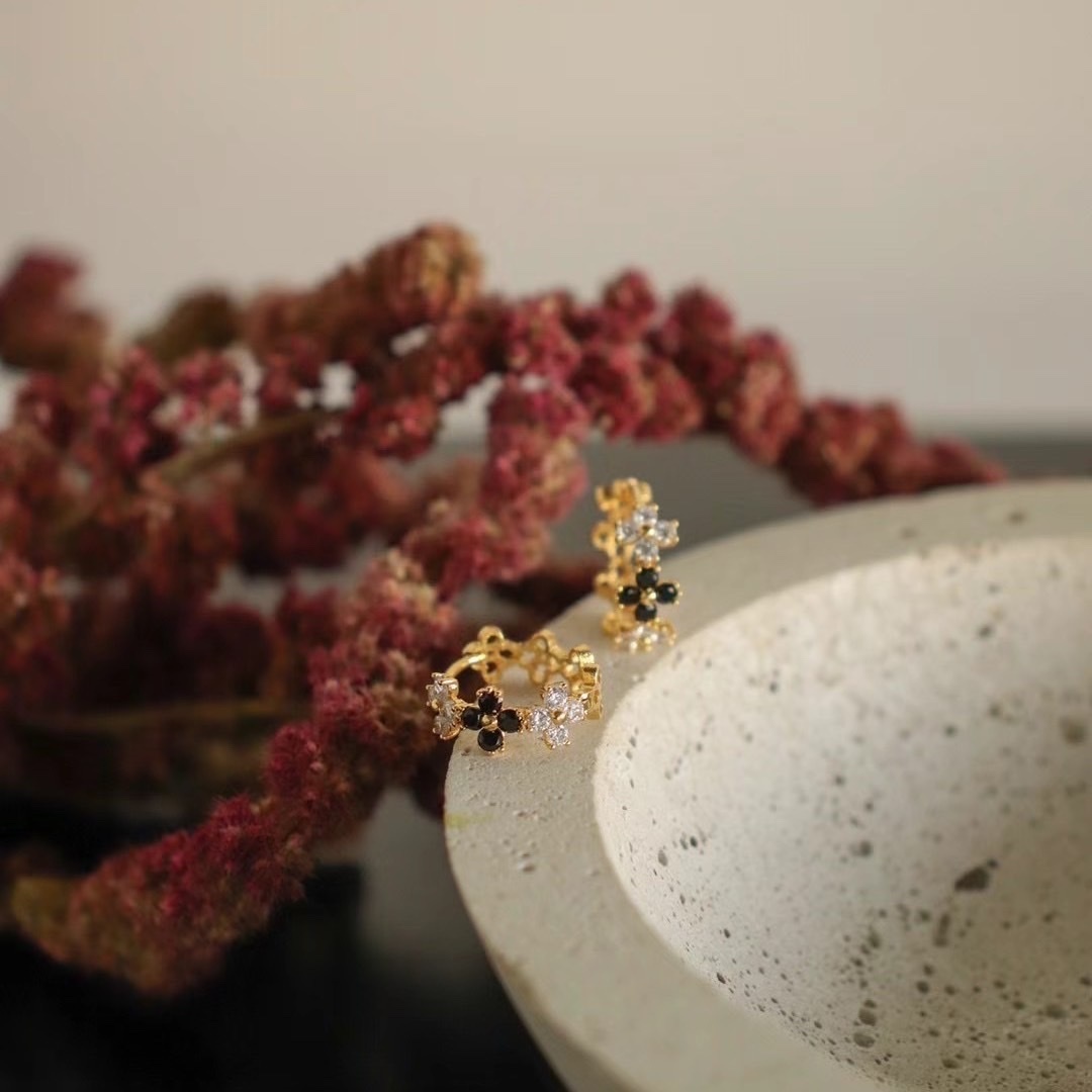 925 silver-Flora Earring