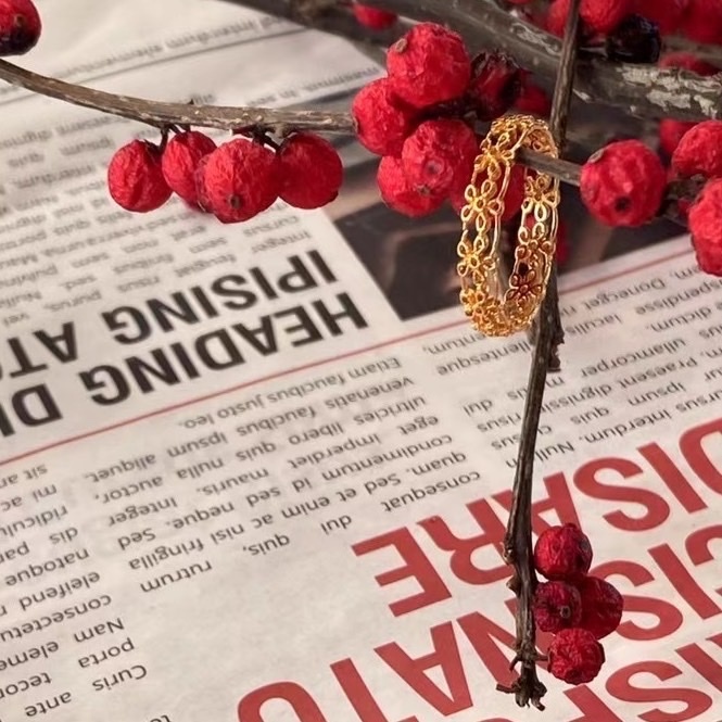 925 silver-Ribbon Ring