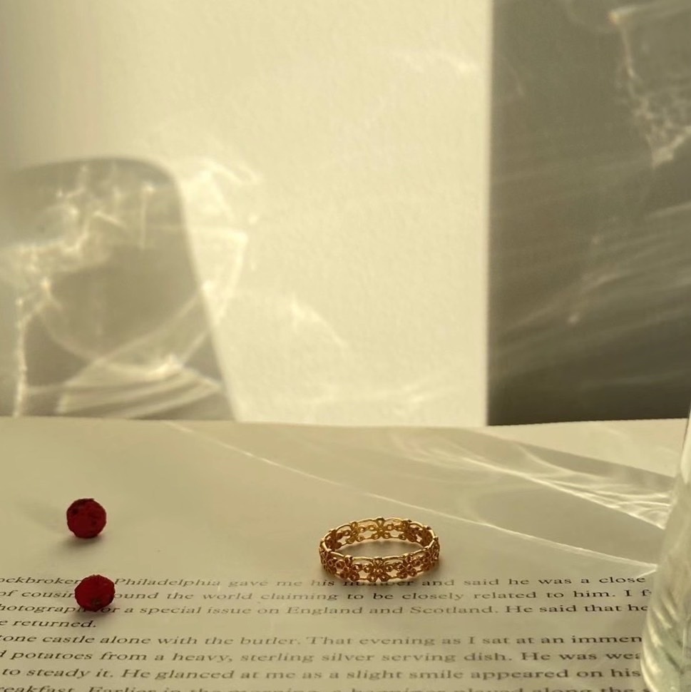 925 silver-Ribbon Ring