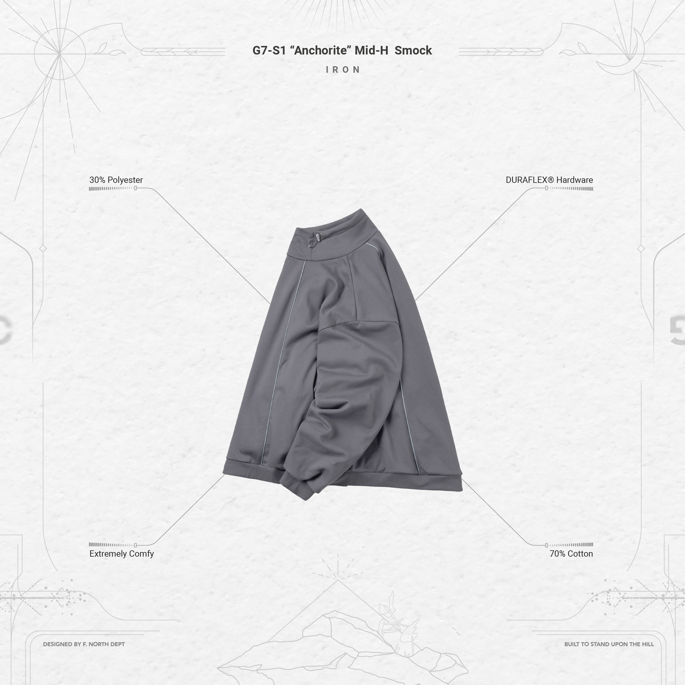 G7-S1 “Anchorite” Mid-H Smock - Iron