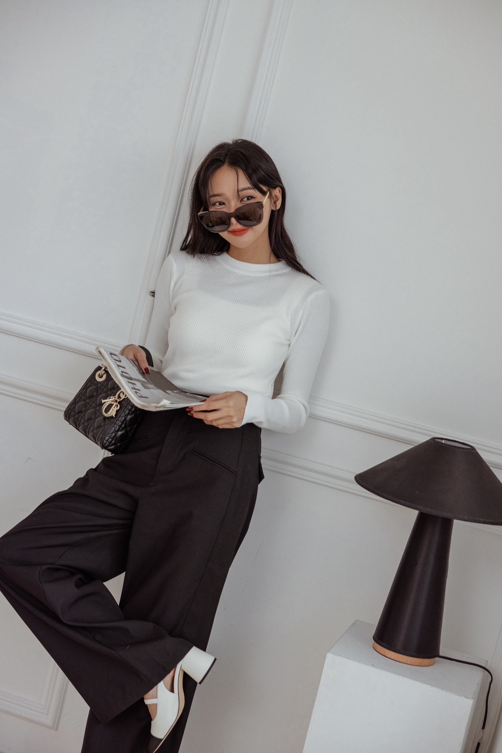 Label11細腰扁身精品西褲