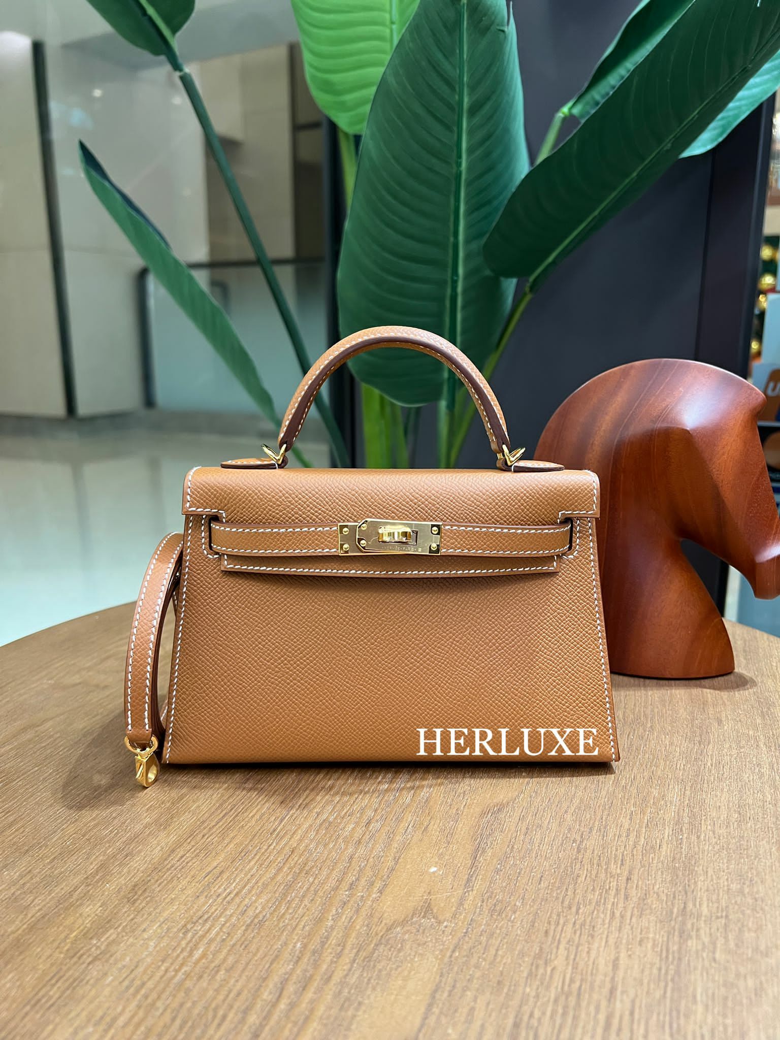 Kelly mini II 37 gold cc epsom K