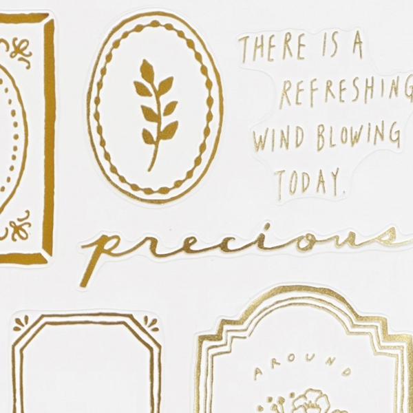 畫框 閃閃發光的燙金貼紙｜日本Mind Wave