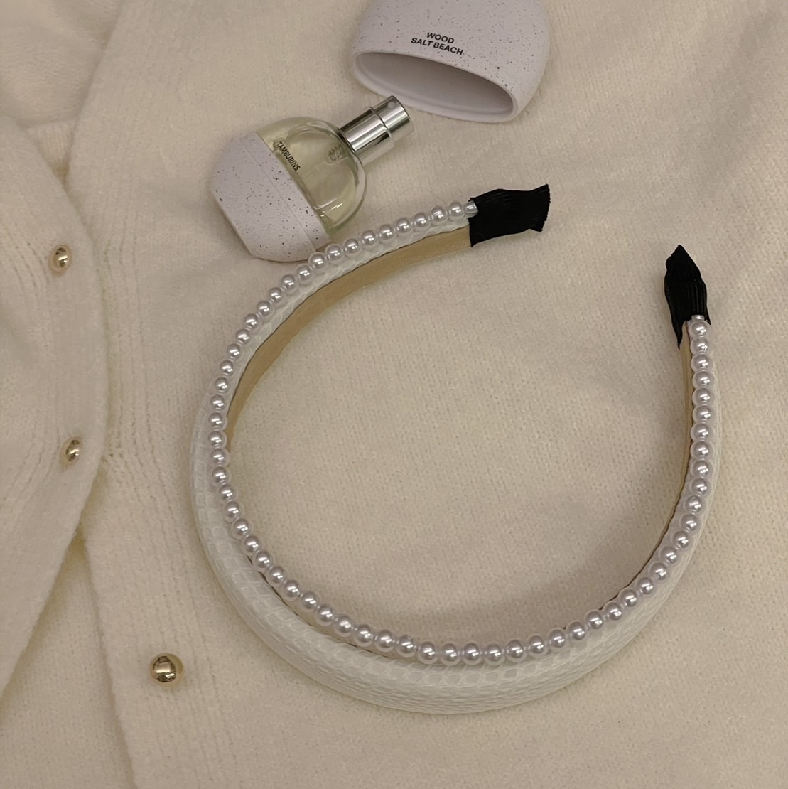 A10 娜比的浪漫 雙層珍珠髮箍