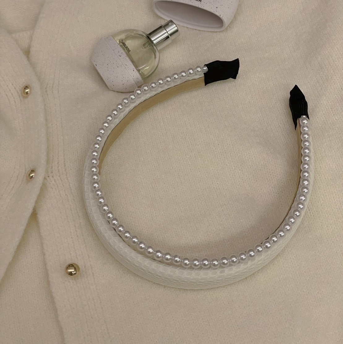 A10 娜比的浪漫 雙層珍珠髮箍