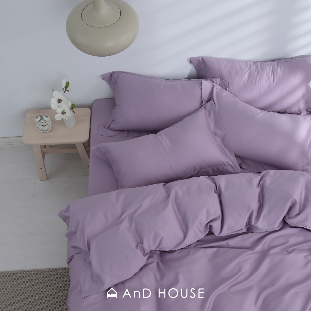 500織長絨棉｜100%純棉｜沐芋紫｜單品&床包被套組