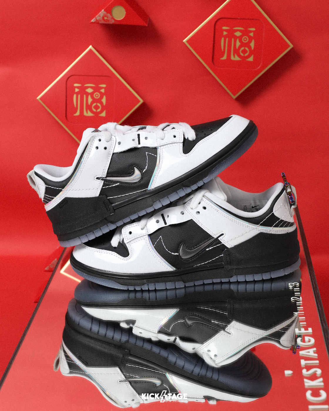 [特價售出無退換] 女鞋 NIKE DUNK LOW Year of the Dragon 黑白 反轉 熊貓 龍年 低筒 休閒鞋【FZ5063-190】NKDRAGON 25SALE