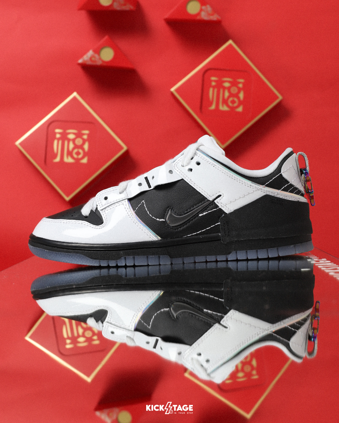 [特價售出無退換] 女鞋 NIKE DUNK LOW Year of the Dragon 黑白 反轉 熊貓 龍年 低筒 休閒鞋【FZ5063-190】NKDRAGON 25SALE