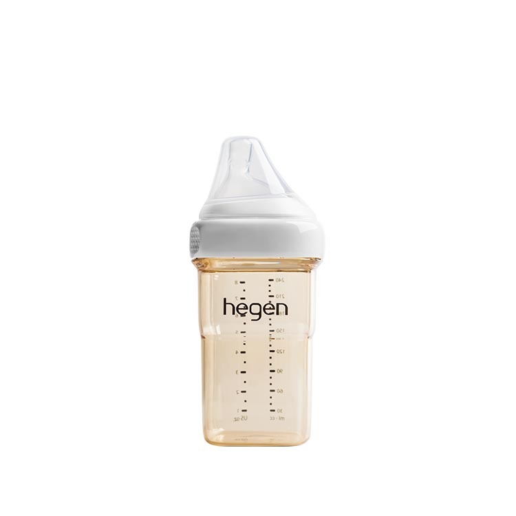 新生兒奶瓶（240ml，3~6 個月，附中速奶嘴）- hegen PCTO™