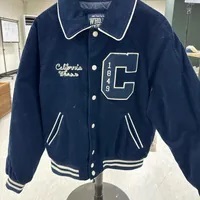 [S] WHO.A.U WOMEN'S SHORT VARSITY JACKET,DARK BLUE, WHJJD4T33F-00-DARK BLUE (SWAU265)