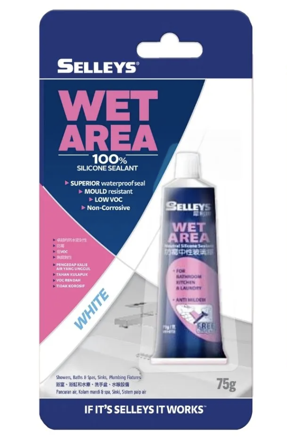 犀利牌 防霉中性玻璃膠(白色)