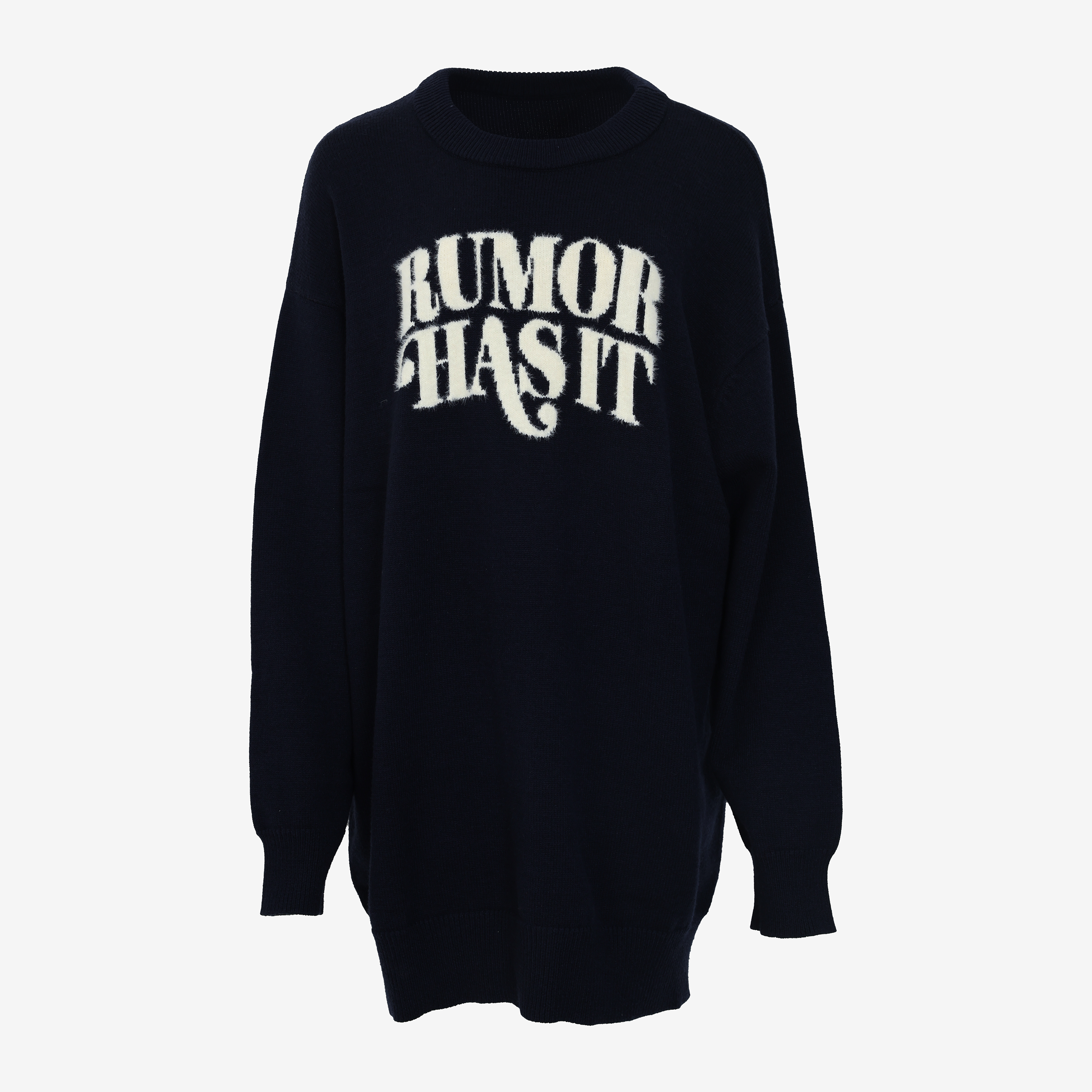 Mohair Logo Oversized Sweater