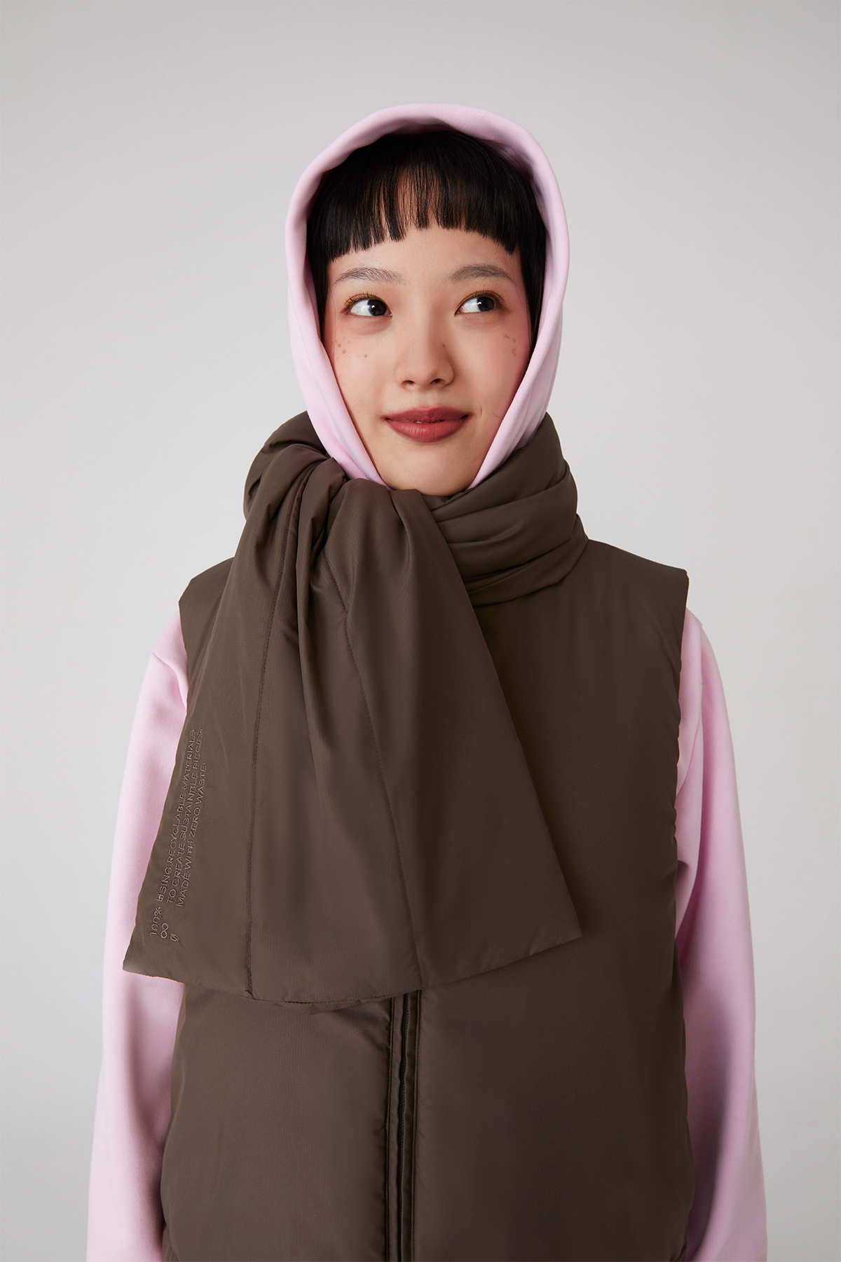 AERO 控溫鋪棉圍巾（咖啡色）