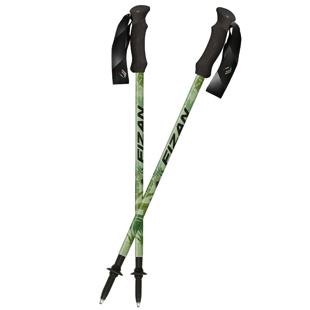 【FIZAN】超輕三節式登山杖 淡蘭古道綠2入組 / FZS23.7102.TDL