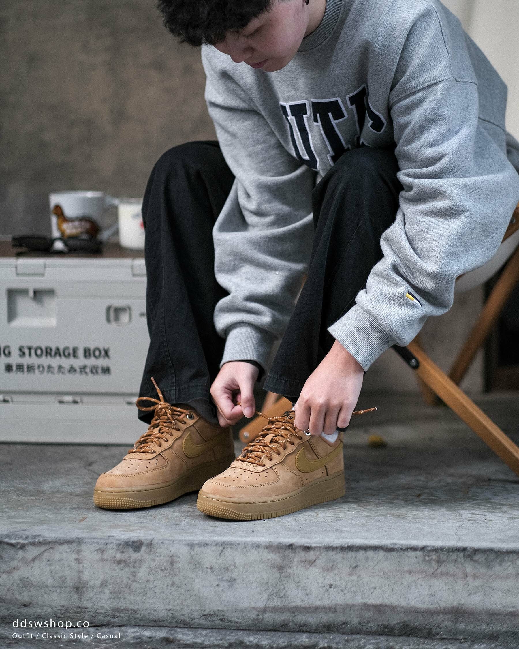 "代購" Nike Air Force 1 Low 'Wheat' 經典小麥色 焦糖底 土黃 男款CJ9179-200 女款FZ7372-200