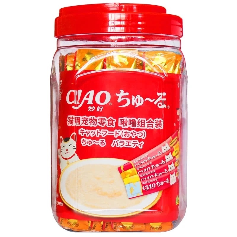 山姆 伊納寶 貓用寵物零食 啾嚕4種口味組合裝 14g (15條x4款)