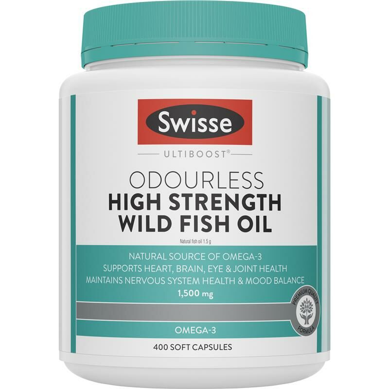 Swisse 無腥味高濃度野生魚油 1000mg 400粒