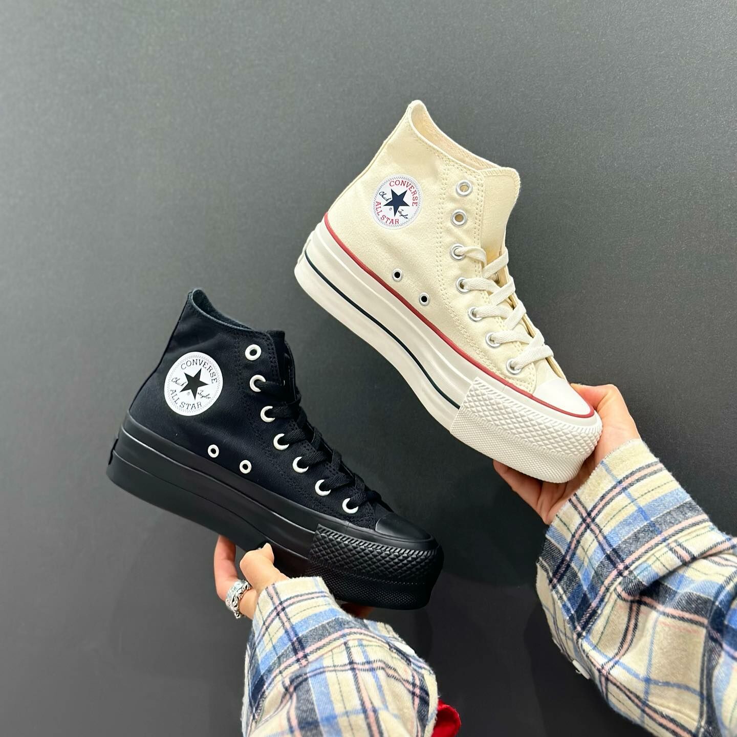 Converse All Star Lifted Hi 日本限定 厚底 顯腿長 全黑 奶油 帆布鞋 31311130 31311131