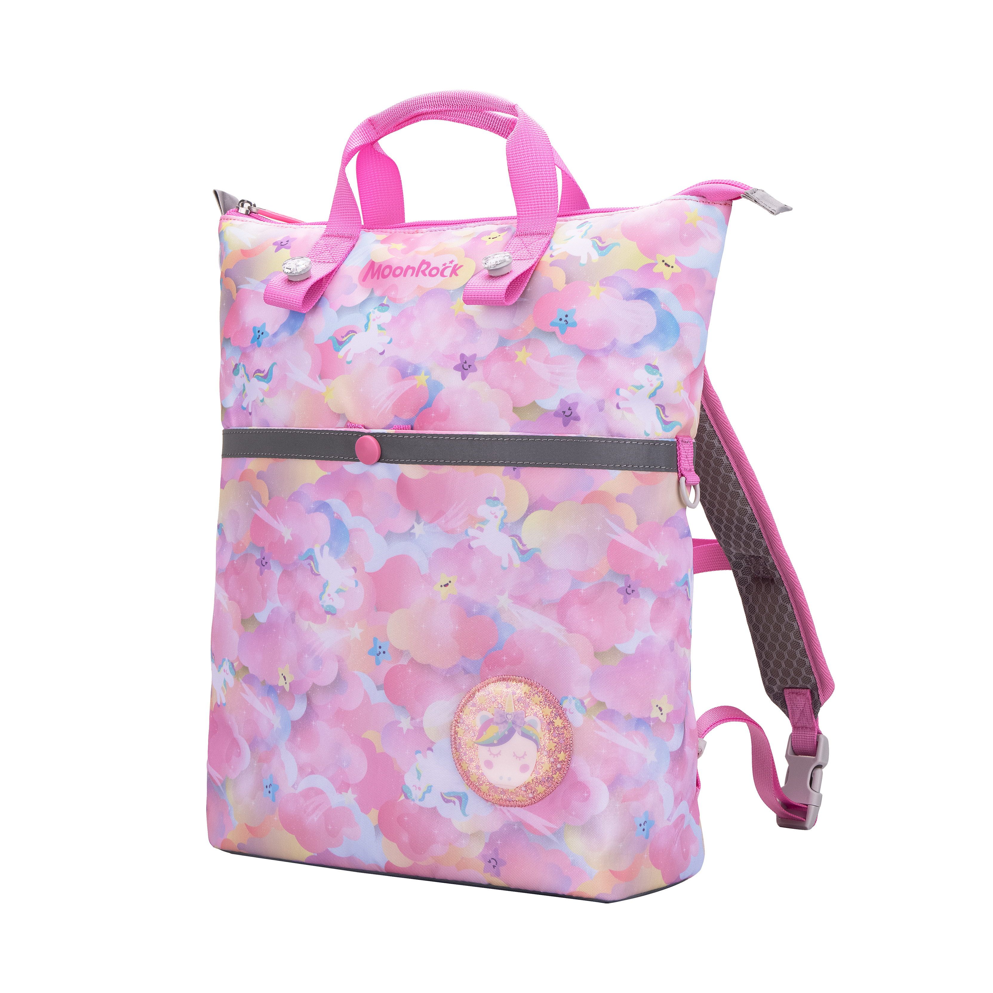 MOONROCK ride 2-way backpack -rainbow unicorn- pink