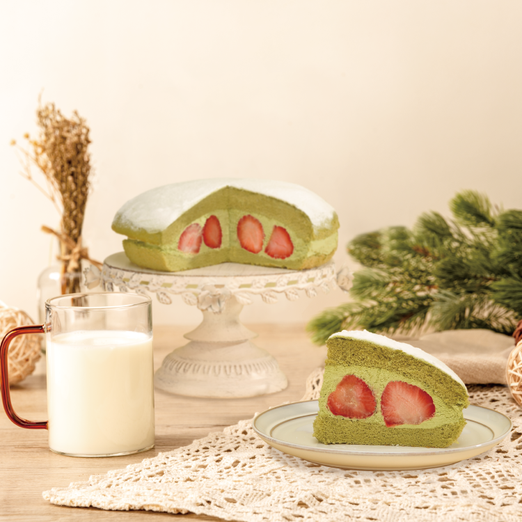 \莓日莓夜草莓季/｜草莓抹茶 8吋