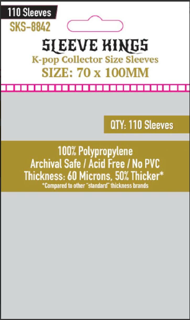 8842 Sleeve Kings 牌套 (70x100mm) 110張/包