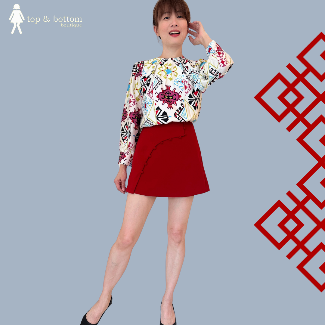 L/SLEEVE SATION FLORAL BLOUSE