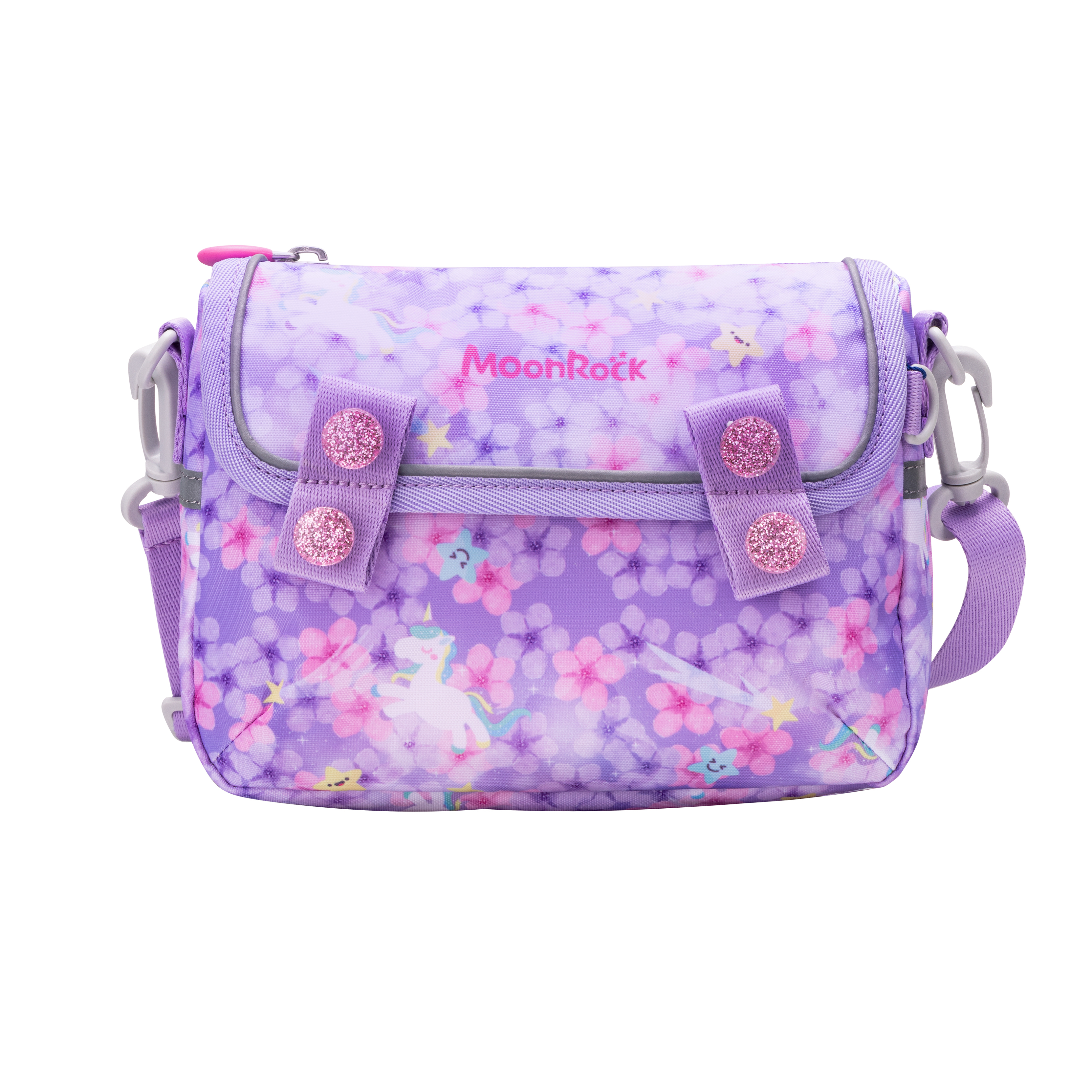 MOONROCK leisure bag-flower unicorn-purple