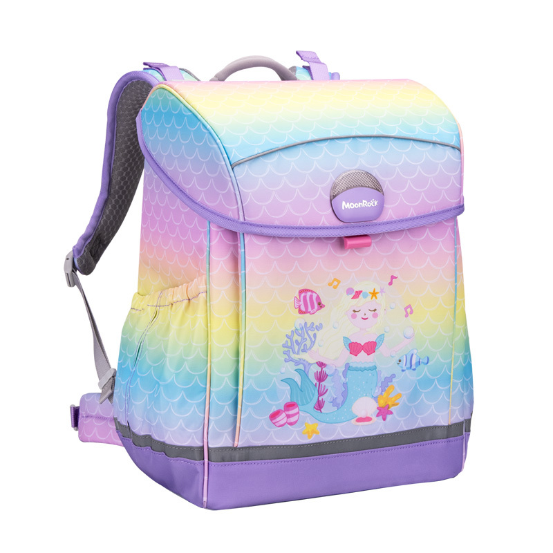 MOONROCK ergonomic school bag-mermaid paradise-rainbow