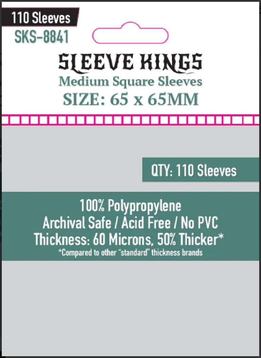 8841 Sleeve Kings 牌套 (65x65mm) 110張/包
