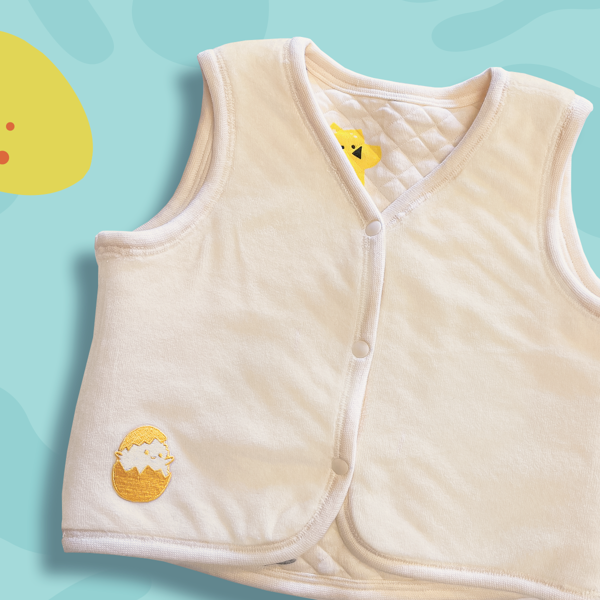 米色侏羅紀恐龍雙面馬甲