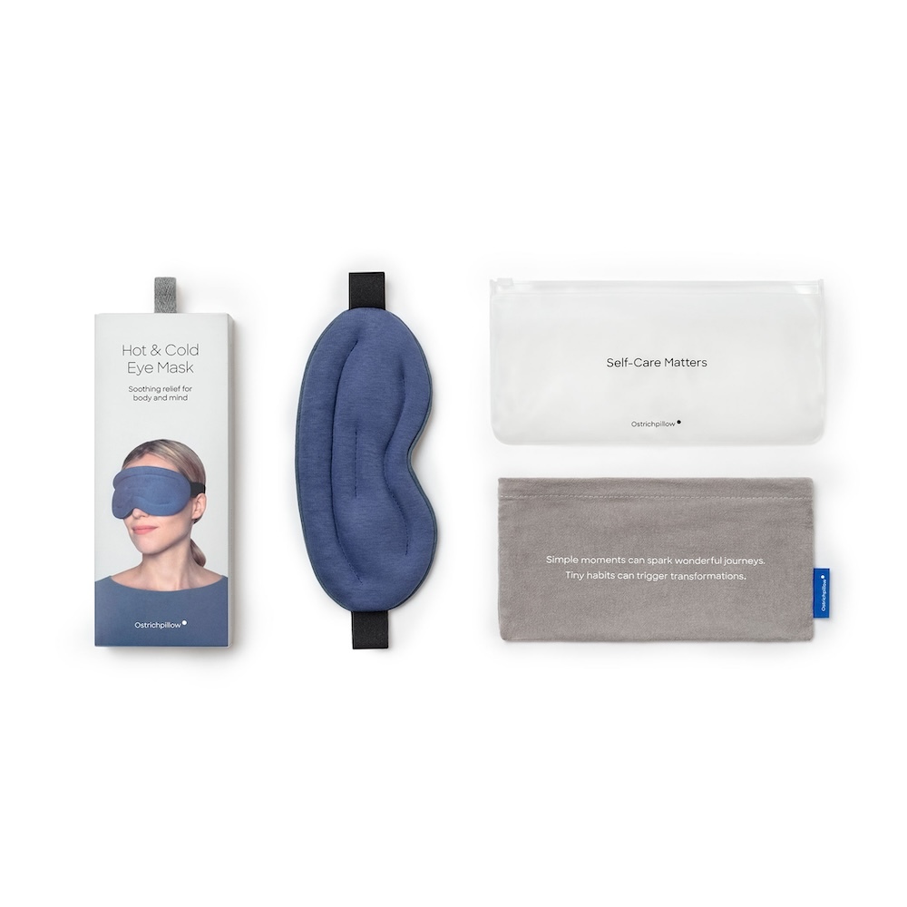 Ostrichpillow | 冷熱雙敷加熱眼罩 - 海洋藍