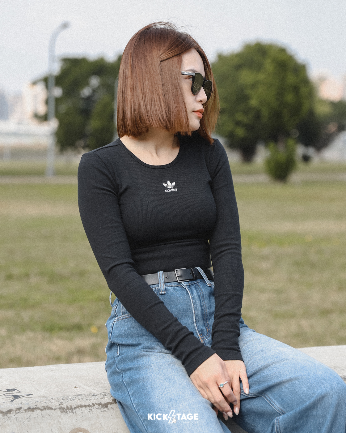 **特價商品售出不退換**女款 ADIDAS ESSENTIALS RIB LS TEE 灰 黑 棕色 短版 休閒 長T【II8055】【IJ5386】【IR5942】