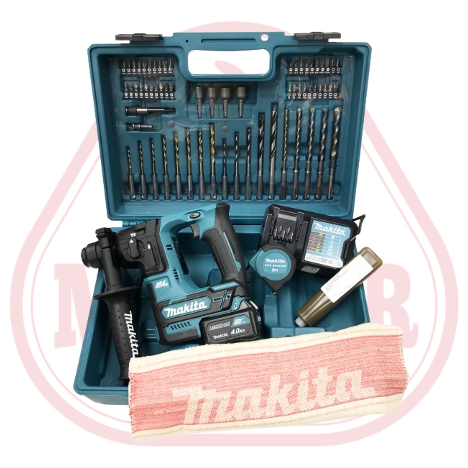 Makita牧田 12V油壓鑽（4.0Ah+鑽咀SET+充）HR166DWMX1 （需要訂貨）