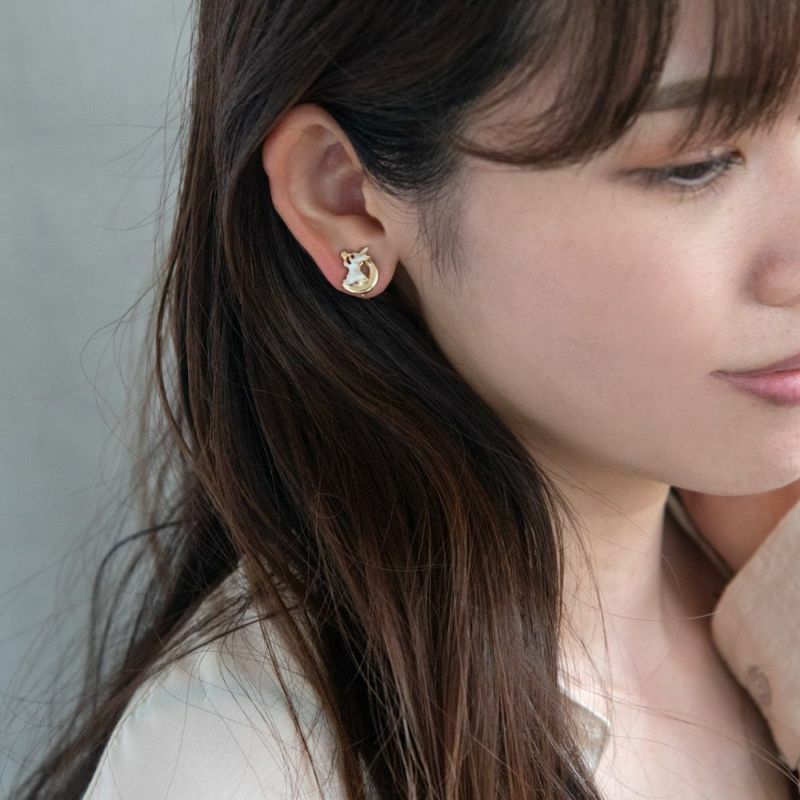 月亮兔仔耳環/頸鏈