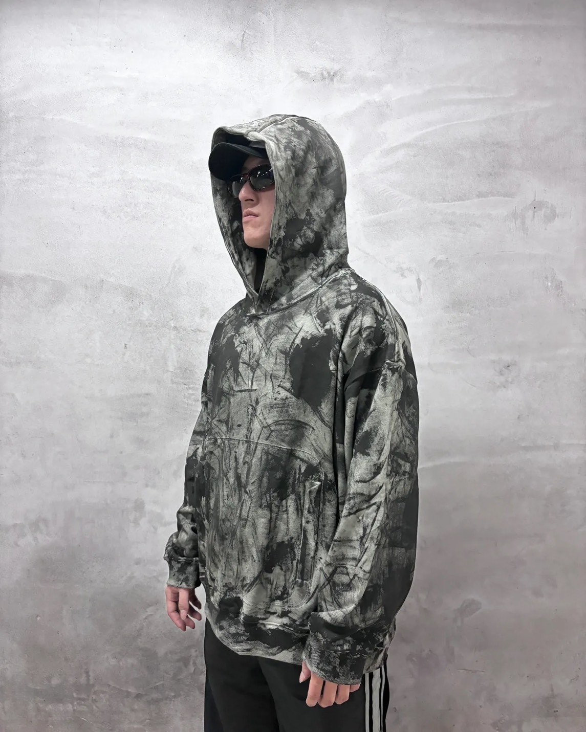 OPO DESIGN 手工泥染連帽衛衣