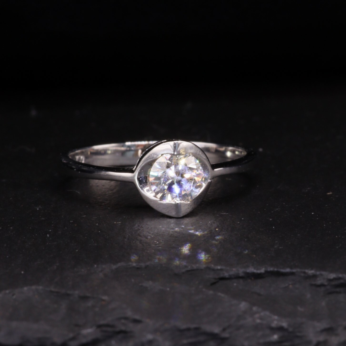 18K White Gold 0.39ct Diamond Ring