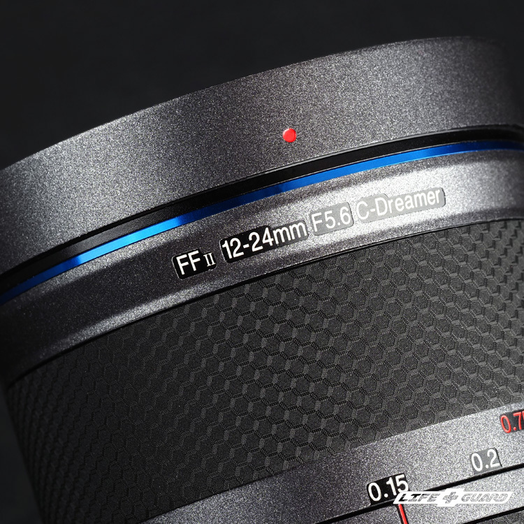 LIFE+GUARD 鏡頭貼膜安裝示意，適用 LAOWA FFII 12-24mm F5.6