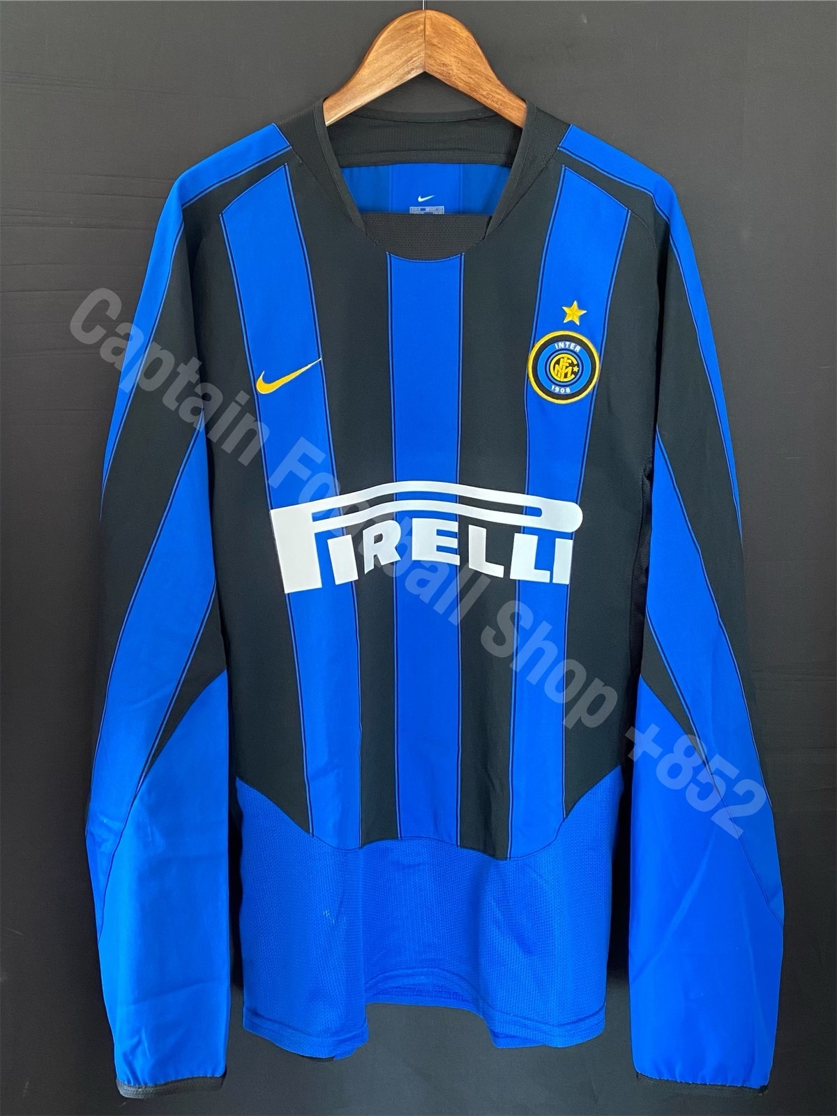 Inter Milan 2003-2004 Nike L/S Home Shirt #4 J ZANETTI