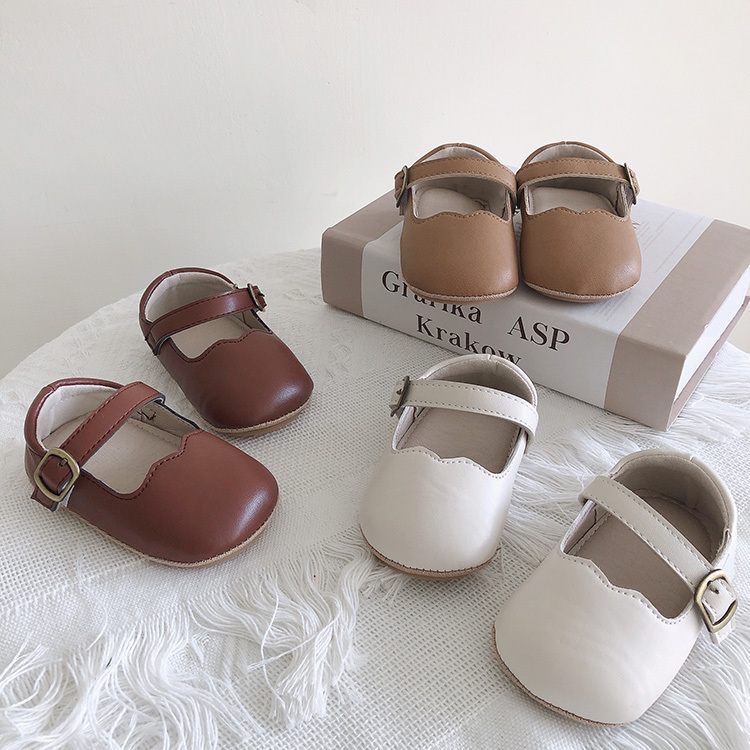 復古風寶寶學步娃娃鞋