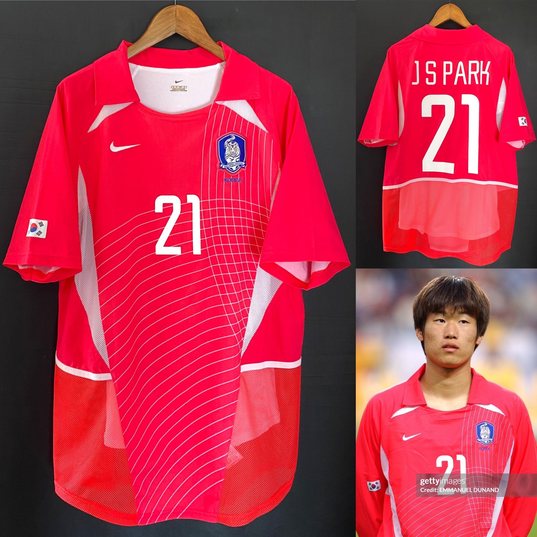 South Korea 2002 Nike Home player issue shirt #21 J S PARK