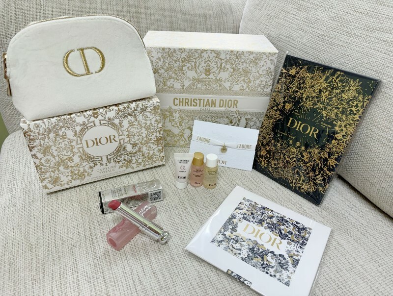 Dior 白藍金花紋禮盒套裝 -M