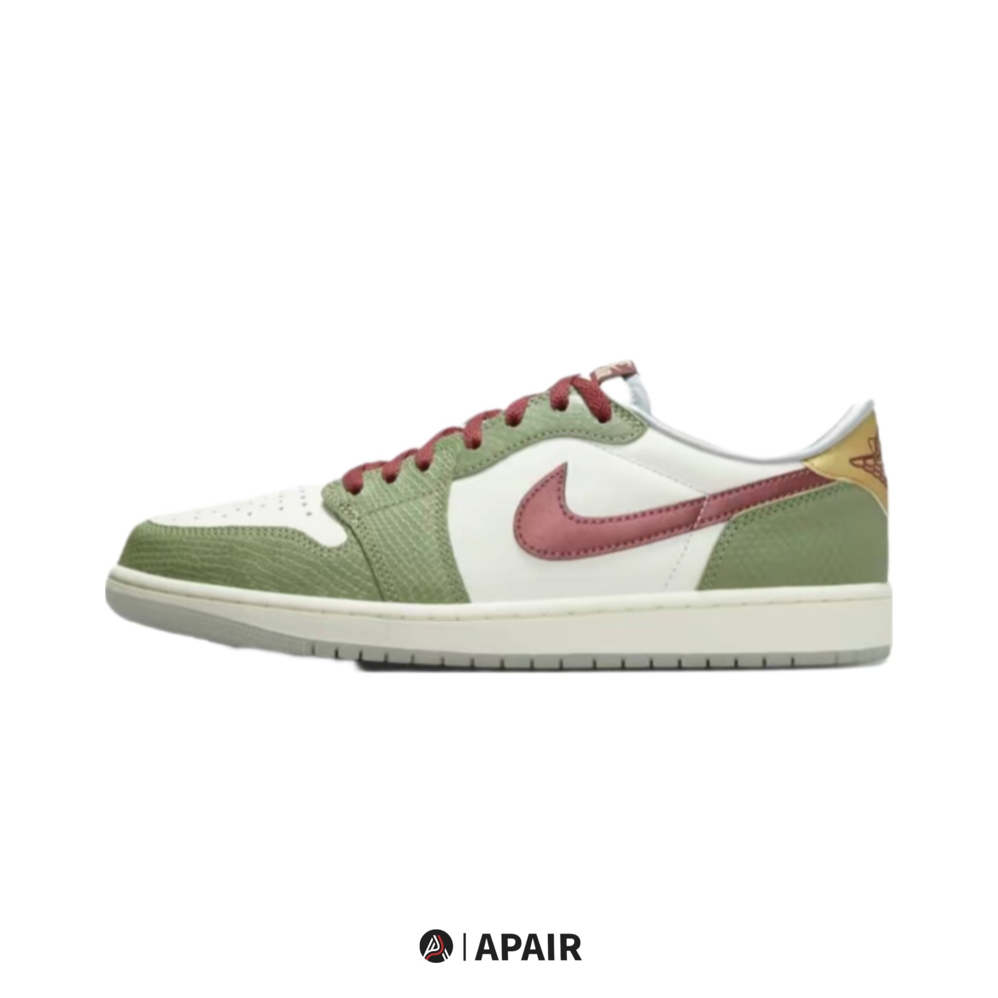 【APAIR】預購 Air Jordan 1 Low “Chinese new year" 小青龍 龍年限定 綠紅 FN3727-100