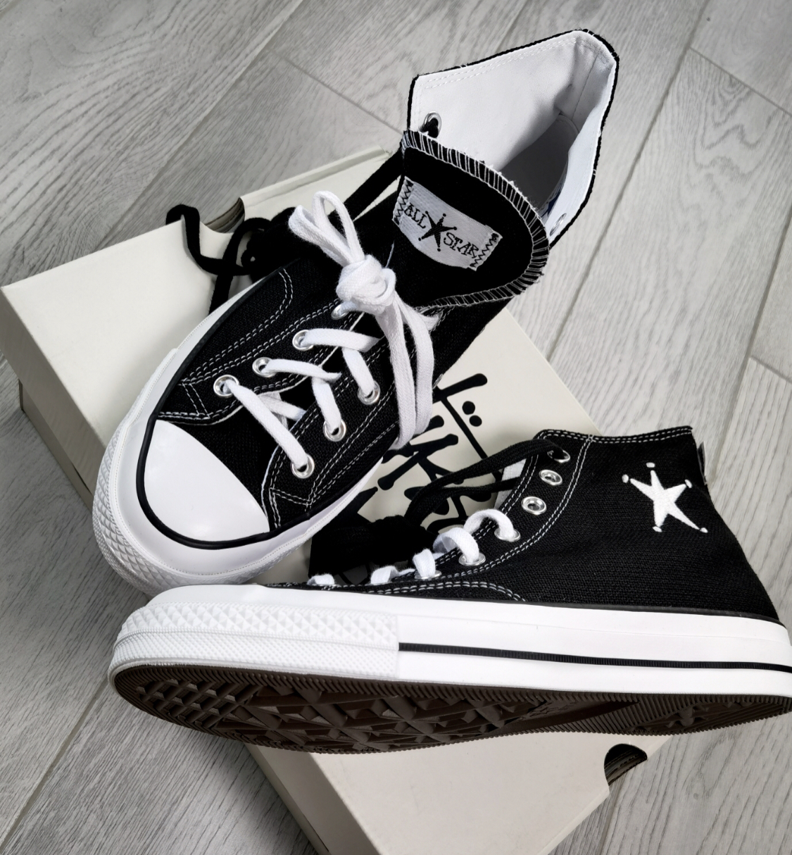 【APAIR】預購 Stussy x converse chuck Taylor All STAR 70S 黑白 星星 聯名款 高筒 A01765C
